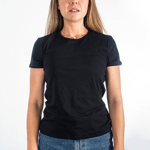 black half T-shirt for Women
